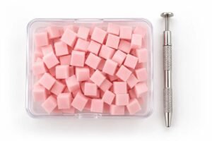 kit baby boomer unghie con 100 spugnette rosa e applicatore
